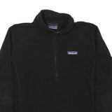 PATAGONIA Womens Black Plain Pullover Round Neck Basic Knit S Fleece Jumper