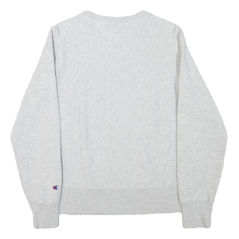 CHAMPION Mens Grey Crew Neck M Cotton Blend Pullover Sweatshirt