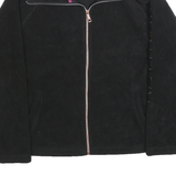 CALVIN KLEIN PERFORMANCE Womens Black Plain Jumper Full Zip Basic Knit M Jacket