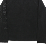 CALVIN KLEIN PERFORMANCE Womens Black Plain Jumper Full Zip Basic Knit M Jacket