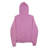 NIKE Womens Purple Pullover Hoodie L Cotton Blend Zip Up Casual Sweatshirt