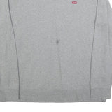 LEVI'S Mens Grey Crew Neck Cotton Blend Pullover XL Long Sleeve Sweatshirt