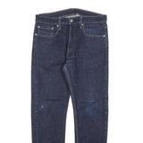 LEVI'S 502 Mens Jeans Blue Regular Straight Denim Dark W32 L32 Classic Zip