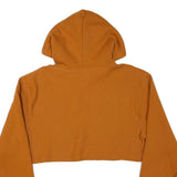 CHAMPION Womens Brown Crop Hoodie XS Casual Drawstring Sweatshirt