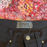 Versace Jeans Couture Trousers - 26W UK 6 Black Nylon Blend