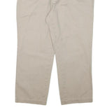 NAUTICA Mens Beige Cotton Blend Regular Straight Trousers W36 L25 Classic Casual