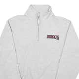 CHAMPION Mens Grey Bobcats 1/4 Zip M Sweatshirt Athletic Sportswear