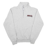 CHAMPION Mens Grey Bobcats 1/4 Zip M Sweatshirt Athletic Sportswear