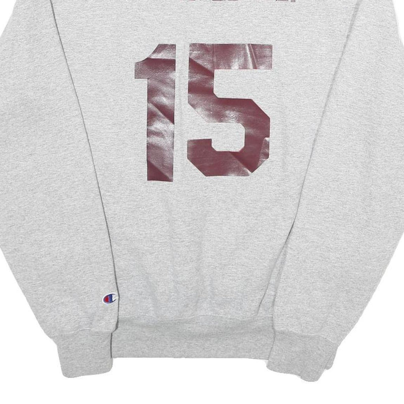 CHAMPION Mens Grey Bobcats 1/4 Zip M Sweatshirt Athletic Sportswear