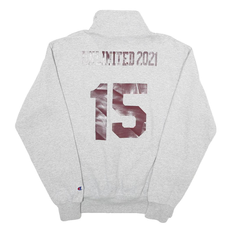 CHAMPION Mens Grey Bobcats 1/4 Zip M Sweatshirt Athletic Sportswear