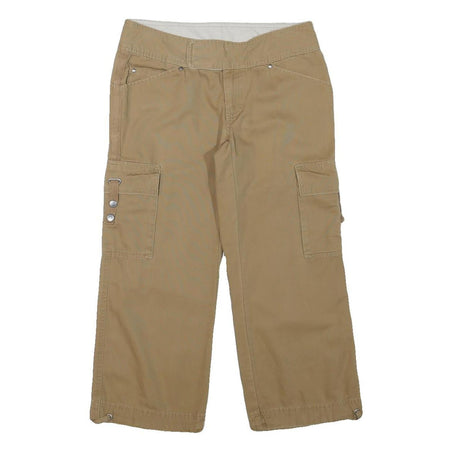 THE NORTH FACE Womens Relaxed Beige Cargo Trousers W31 L24 Cotton Blend Zip