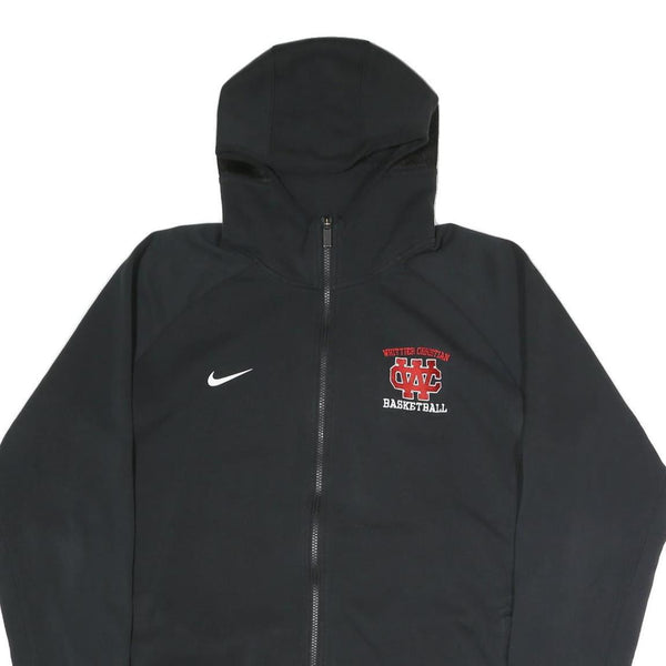 NIKE Mens Black Whittier Christian Basketball Full Zip Hoodie XL Sportswear