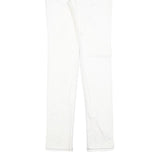DIESEL Womens White Slim Skinny Denim Jeans Cotton Blend W27 L34 Zip Pocket