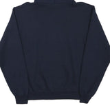 CHAMPION Mens Navy Blue Cedric's Tavern Printed Pullover Hoodie S Cotton Blend