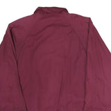 CURRENT SEEN Womens Maroon Jacket M Cotton Blend Zip Plain Casual Lightweight