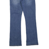 WESTERN BLUE Womens Regular Fit Bootcut Denim Medium Wash W26 L28 Embroidered