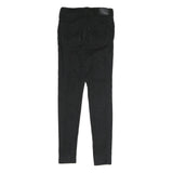 LEVI'S Womens Black Slim Slim Fit Skinny Trousers W26 L29 Cotton Blend Zip