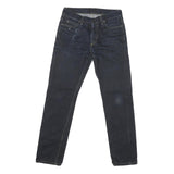 CARHARTT Mens Jeans Blue Regular Straight Denim W30 L30 Button Closure