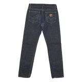 CARHARTT Mens Jeans Blue Regular Straight Denim W30 L30 Button Closure