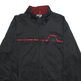 ADIDAS Mens Black & Burgundy Track Jacket M Polyester Zip Sportswear