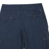 TOMMY HILFIGER Mens Navy Cargo Shorts M W32 Cotton Blend Casual Comfort