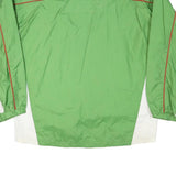 LE COQ SPORTIF Mens Green White XL Nylon Jacket Zip Sportswear Lightweight