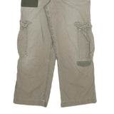 CARHARTT Womens Cotton Blend Beige Relaxed Wide-Leg Trousers W29 L25 Cargo
