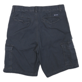 CHAPS Mens Shorts Navy Blue Cargo M W32 Cotton Blend Casual Pockets