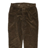 JOS A BANK Mens Cotton Blend Brown Regular Straight Trousers W38 L32 Casual