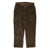 JOS A BANK Mens Cotton Blend Brown Regular Straight Trousers W38 L32 Casual