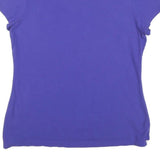 TOMMY HILFIGER Womens Blue Polo Shirt Short Sleeve XL Cotton Blend Casual