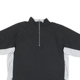 ADIDAS Mens Black & Grey Zip Track Jacket XL Polyester Blend Sporty Casual