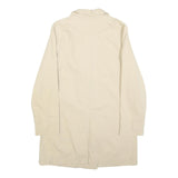BOGNER Womens Beige Cotton Blend Button Jacket S Plain Classic Stylish