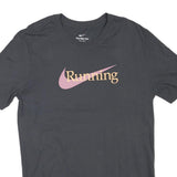 NIKE Womens Black Running T-Shirt L Short Sleeve Crew Neck Sports Casual Cotton