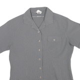 MAMMUT Womens Grey & Black Check Shirt L Outdoor Lightweight Breathable