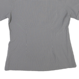 MAMMUT Womens Grey & Black Check Shirt L Outdoor Lightweight Breathable