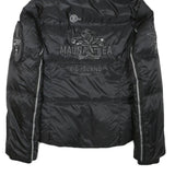 BOGNER Womens Black Polyester Blend Puffer Jacket S Zip Hooded Sporty Style