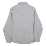 JACHS Mens Grey Wool Blend Shirt Jacket M Wool Button Classic Relaxed Fit