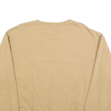 CHAMPION Womens Beige Crew Neck XL Cotton Blend Sweatshirt Pullover