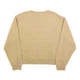 CHAMPION Womens Beige Crew Neck XL Cotton Blend Sweatshirt Pullover