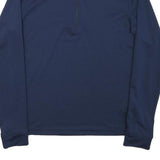 ADIDAS Mens Navy Blue Quarter Zip XS Performance Sweatshirt