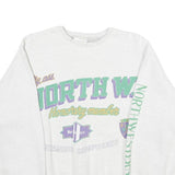 Womens White Sweatshirt M North West Crest Pullover Cotton Blend Casual