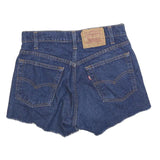 LEVI'S Womens Denim Blue Casual Shorts M W30 Raw Hem Classic Fit