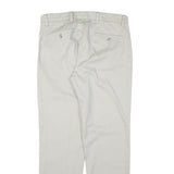 DOCKERS Mens Slim Beige Cotton Blend Trousers W32 L28 Zip Classic Regular Fit