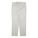 DOCKERS Mens Slim Beige Cotton Blend Trousers W32 L28 Zip Classic Regular Fit