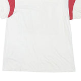TRUE RELIGION Mens White & Red Graphic T-Shirt M Short Sleeve Crew Neck Cotton