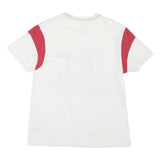 TRUE RELIGION Mens White & Red Graphic T-Shirt M Short Sleeve Crew Neck Cotton