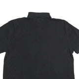 TOMMY HILFIGER Mens Black Short Sleeve Polo Shirt XL Cotton Blend Classic