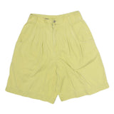 ESPRIT TROPICAL Womens Yellow Casual Shorts M W28 Cotton Blend Comfortable Fit