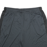 ADIDAS Mens Shorts Black & Dark Grey Sports XL W32 Polyester Blend Athletic